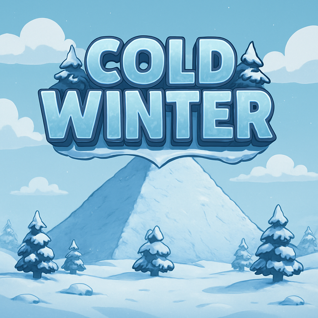 Cold Winter slot — frozen tundra landscape with snow crystals and arctic wildlife symbols